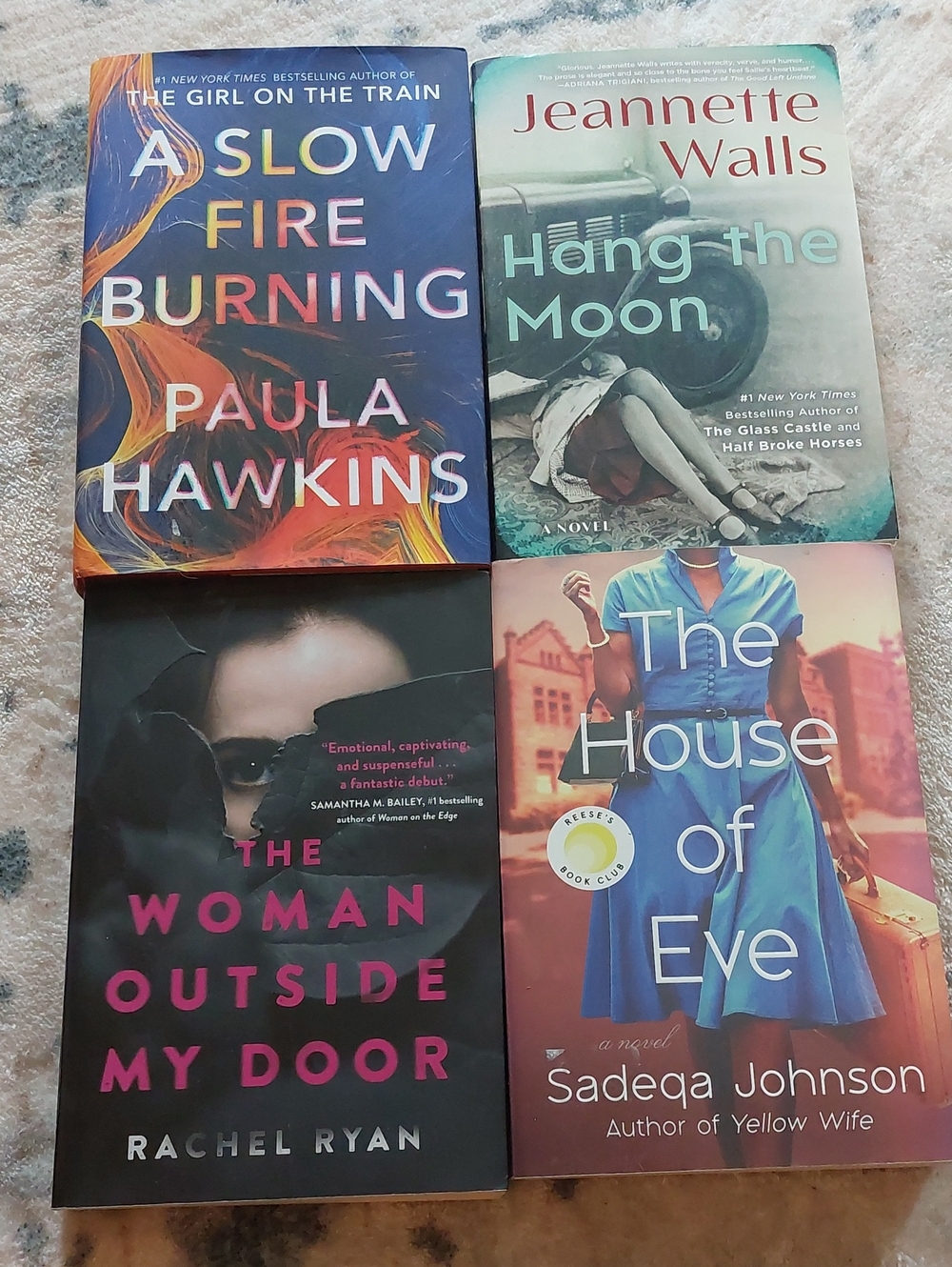 Bestseller Book Lot of 4: Paula Hawkins, Jeannette Walls & More